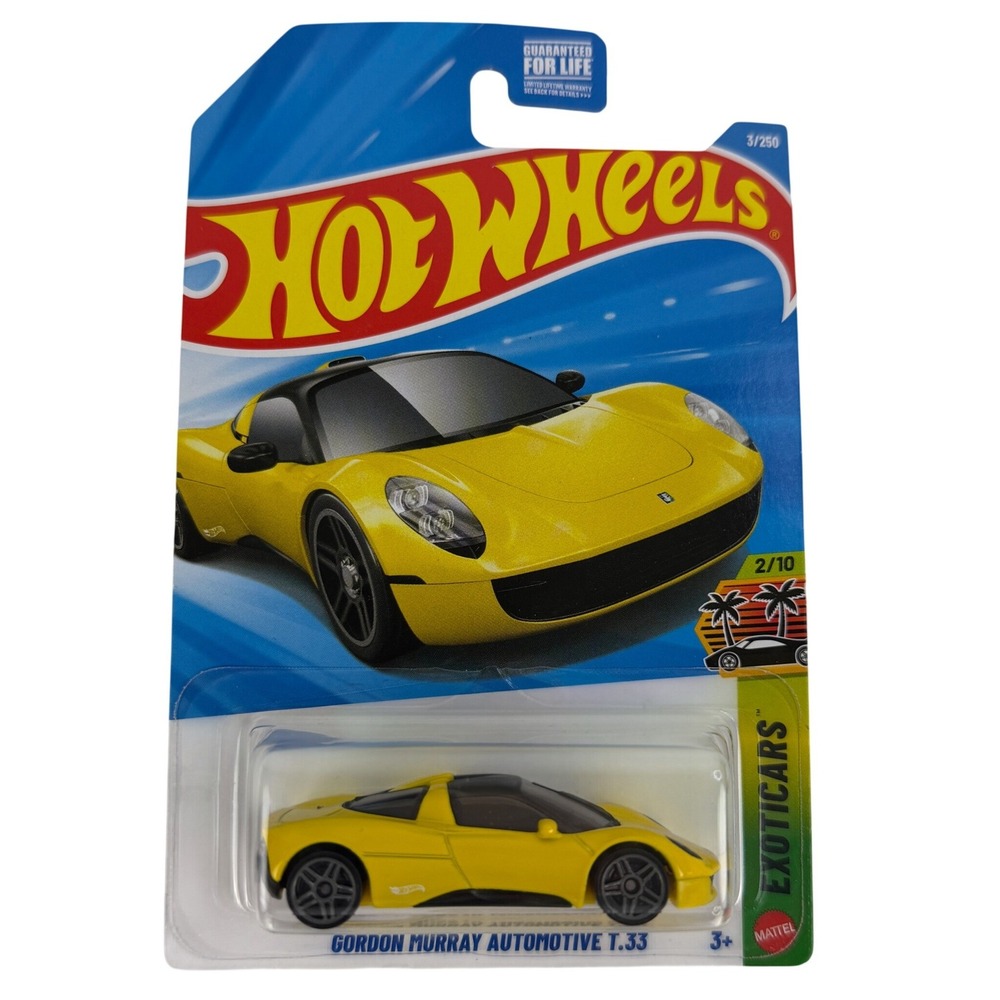Hot Wheels Gordon Murray Automotive T.33 Yellow HW Exotics 2/10 2025 HYW23 3/250